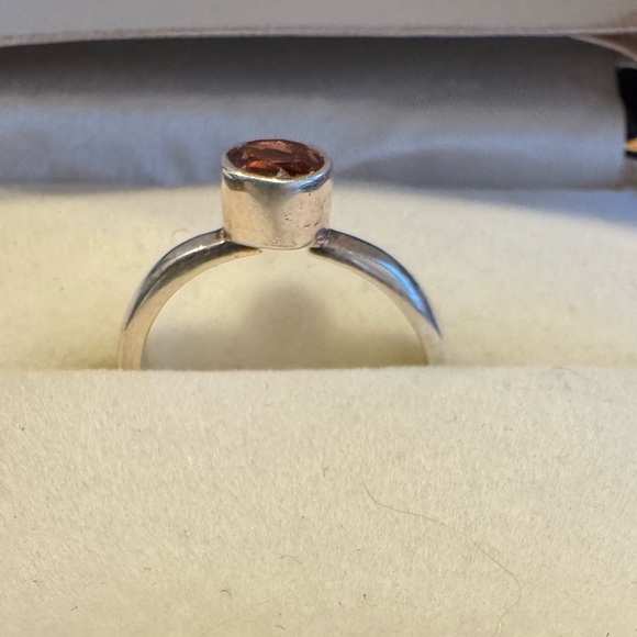 Pink Tourmaline 1.10 ct and Sterling Silver Bezel Set Ring Sz 6 NWOT - Picture 2 of 12